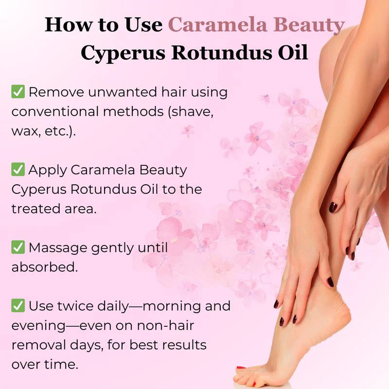 Cyperus Rotundus Oil for Hair Removal